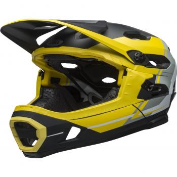 BELL Super DH MIPS Casco, Unisex, Yellow/Silver/Black, Large/58-62 cm