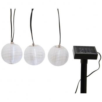 Guirnalda Solar LED Blanca para Exterior 7,5m - Iluminación Decorativa y Fácil Instalación