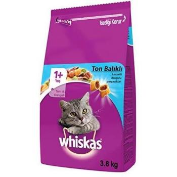 Whiskas Adult 1+ Años Pienso para Gatos - Pack Ahorro Mixto - Pollo y Atún 2 x 3,8 kg
