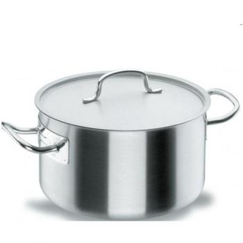 Cacerola Chef Inoxidable 35 cm con Tapa de Alta Capacidad
