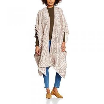 YERSE, Poncho Para Mujer, Gris, Única