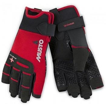Musto 2018 Perfomance Sailing Short Finger Gloves Red AUGL005 Size- - Medium