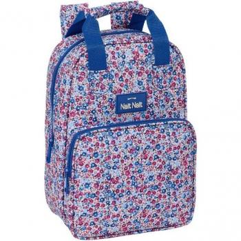 Mochila Infantil Nait Nait Flores Coimbra Azul 20x28x8cm