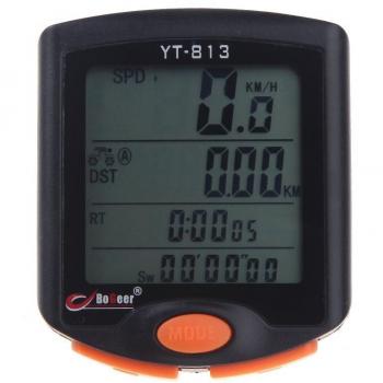 Docooler Velócimetro Cuentakilómetros Ordenador de Bicicleta Sensor LCD Retroiluminada Resistente de Lluvia