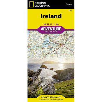 National Geographic Adventure Map Ireland - Waterproof GPS Road and Hiking Map 1:385,000