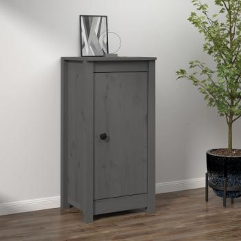Aparador gris de madera maciza de pino 39x35x80 cm