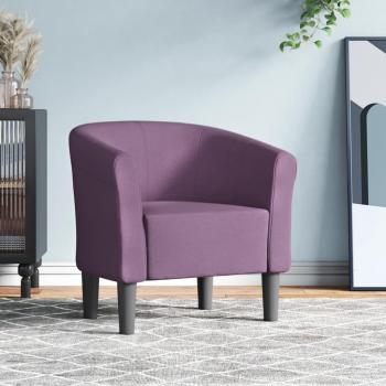 Sillón de tela vidaXL en color Rojo vino tinto, Marrón y Gris claro, cómodo para dormitorio y relax