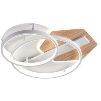 Plafón redondo LED 'Trofa' con control remoto (120W 3CCT 10200lm) IP20 9xØ50x50cm fabricado en metal y policarbonato color blanco