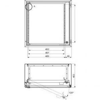 Schneider elec pue - mam 25 10 - Bastidor pivotante 20u 19 spacial