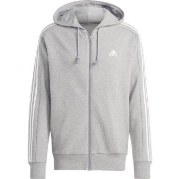 Adidas Essentials French Terry 3-Stripes Full-Zip Hoodie for Men