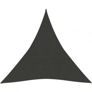 Toldo de vela HDPE gris antracita 160 g/m² 4,5x4,5x4,5 m