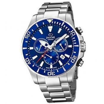 JAGUAR Reloj Modelo J861/2 de la colección Executive, Caja de 43,5 mm Azul con Correa de Acero para Caballero