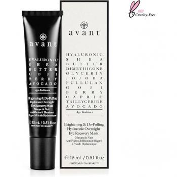 Avant Brightening & De-Puffing Hyaluronic Overnight Eye Recovery Mask 15ml