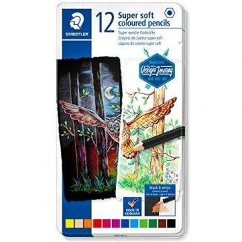 STAEDTLER-149C ST Color Super Suave, Multicolor, 1 Caja metálica con 12 lapices
