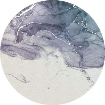 Papel Pintado Redondo Autoadhesivo Komar Fabled INK, 125x125 cm