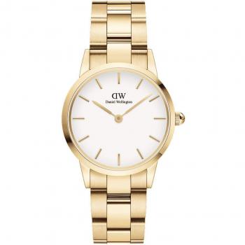 Reloj de Pulsera Daniel Wellington Iconic Link 28mm - Oro, Cuarzo, Acero Inoxidable para Mujer