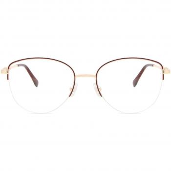 Cat Eye Montura Completa Metálico Dorados Gafas Recetadas para Mujer - Gafas Anti-Azules - SmartBuy Collection