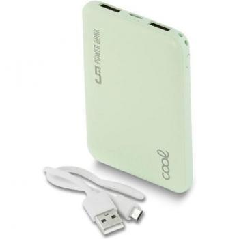Batería Externa Micro-USB Power Bank 5000 mAh COOL Leather Verde