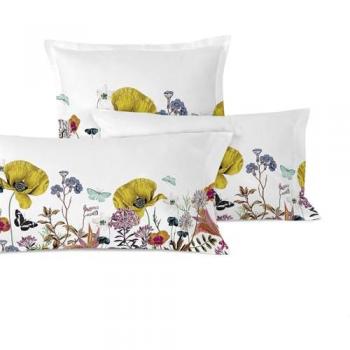 Funda de Almohada Birds of Paradise 60x60 cm, 100% Algodón, Calidad 150 TC, Fabricado en España
