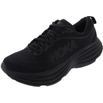 HOKA Women's Bondi 8 Wide Road Running Shoes in Black, Size 6.5 W