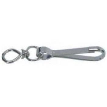 Mosquetón Torniquete Níquel 40 - Mosquetón de acero niquelado, diseño resistente y duradero, capacidad de carga alta, ideal para escalada y actividades al aire libre