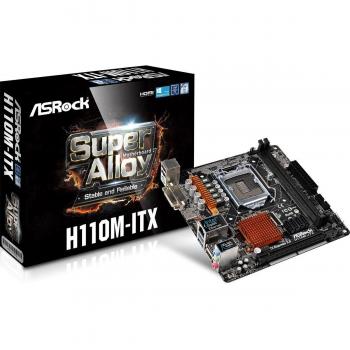Asrock H110M-ITX - Placa Base Mini ITX para Intel i3/i5/i7, Socket 1151