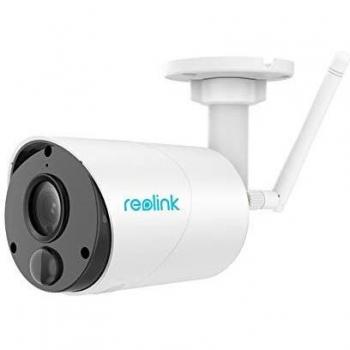 Reolink Cámara WiFi Solar Exterior con Batería Recargable, 1080P Cámara Vigilancia IP con Lapso de Tiempo PIR Sensor Audio Bidireccional, con Ranura para Tarjeta SD