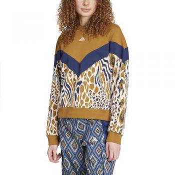 adidas x FARM Rio Hoodie Women's Sweatshirt in Brown