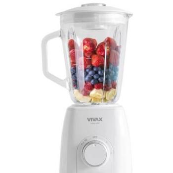 Batidora de Vaso Vivax BL-600G - 1.5L Jarra de Cristal, 600W, Función Ice Crush, 2 Velocidades + Turbo - Ideal para Batidos, Cremas y Sals