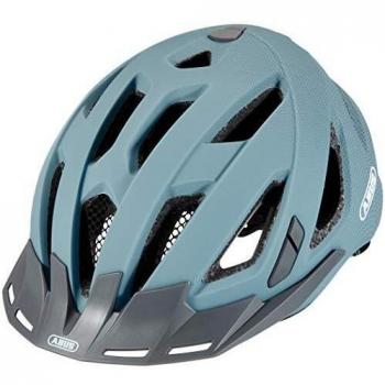 Abus Urban-I 3.0 Glacier Blue Bicycle Helmet Size L (56-61 cm) with Rear Light and Visor
