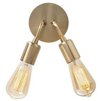 Aplique de pared vintage de metal 14x14x20 cm con casquillo E27 Max 40 W