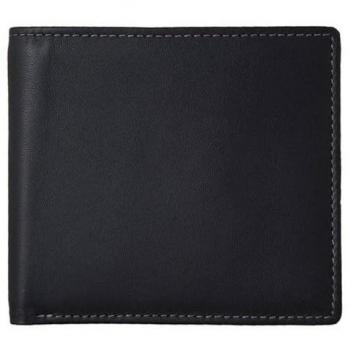 Dents Black Nappa Leather RFID Blocking Billfold Wallet - Personalizable Eden Security Design