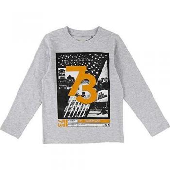 Timberland Kids manga larga con coolem Print Mezcla De Grises 16 años
