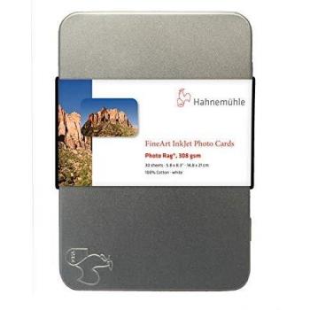 Hahnemühle Photo Rag 308 FineArt Inkjet Photo Card, A5, 30 Sheets, 308 GSM