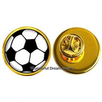 Broche de fútbol, broche de fútbol, regalo de la madre de fútbol, regalo de fanático de fútbol, broche deportivo, joyas de fútbol, joyas de fútbol, equipo de fútbol, PU155