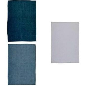 Kitchencraft Toallas de Té 100% Algodón Waffle-weave Absorbentes Gris (juego de 3)