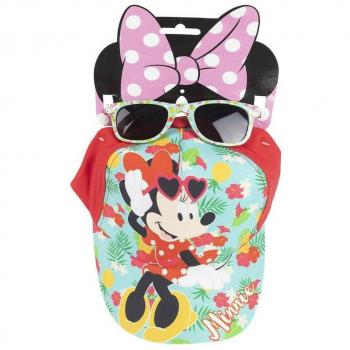 Set Minnie Mouse Gafas de Sol Turquesa Gorra (2 pcs)