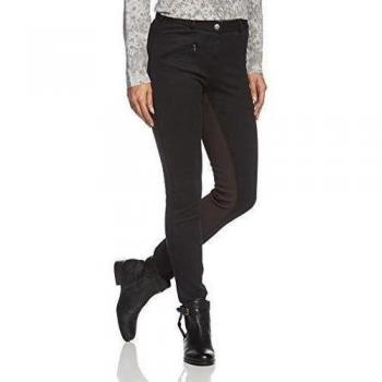 RTS Priamos - Pantalones de equitación para mujer negro negro y marrón Talla:46
