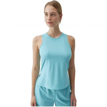 Camiseta de mujer Race Born Living Yoga, tirantes, color azul turquesa, talla M