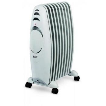 Grunkel RAC-9EFIHEAT Radiador de Aceite 9 Elementos 2000W con Termostato Ajustable, Sistema de Seguridad por Sobrecalentamiento y Ruedas Integradas