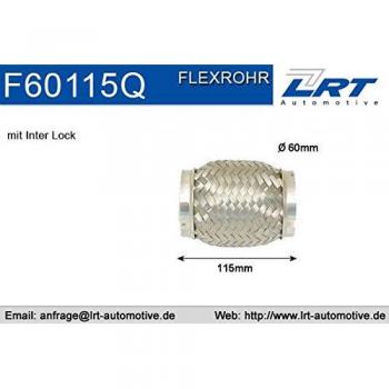 Unión flexible de escape LRT F60115Q para BMW 5 Touring, 3 Coupe y 3 Berline, diámetro 60 mm y longitud 115 mm