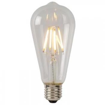 Lámpara LED Filamento E27 ST64 7W 1480lm 2700K Transparente