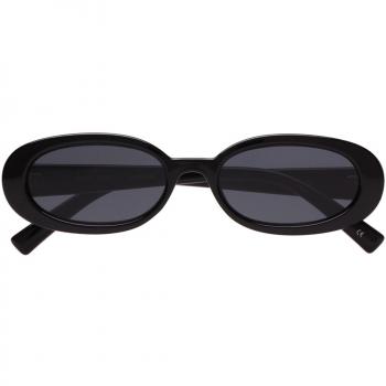 Le Specs LSP1802189 Black Black Outta Love Oval Sunglasses Lens Category 3 Size