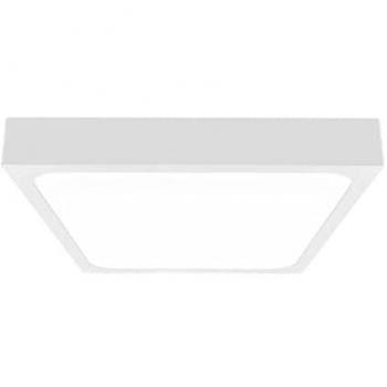 Plafón LED Cuadrado 24W con Sensor de Movimiento IP44 4000K 2400lm Blanco