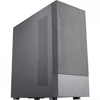Aerocool CIPHERBKV1, Caja PC ATX, Montaje Vertical GPU, Frontal Mesh + Rejilla Lateral, Negro