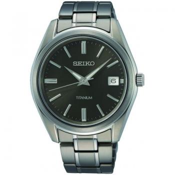 Seiko Men's Titanium Quartz Watch with Sapphire Crystal - SUR375P1