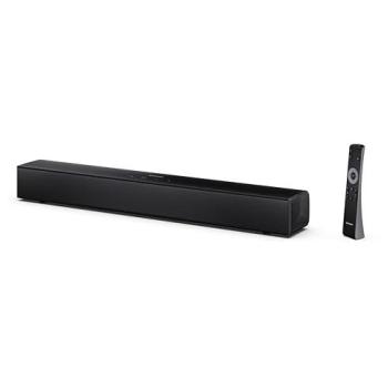 Barra de Sonido Compacta Sharp HT-SB121 2.0, 120W, Bluetooth, Conexión Inalámbrica, Color Negro