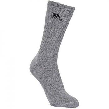 Trespass 5045274601930 Womens Mid Length Socks, Light Grey, Talla 36-39