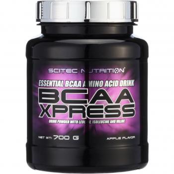 Scitec Nutrition BCAA Xpress, Bebida en polvo de aminoácidos esenciales BCAA con leucina, isoleucina y valina, 700 g, Manzana