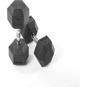 Mancuerna Hexagonal Dumbbell de 20 Kg Singular Wod